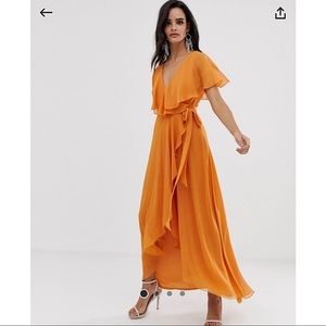 ASOS DESIGN Maxi dress with caped back